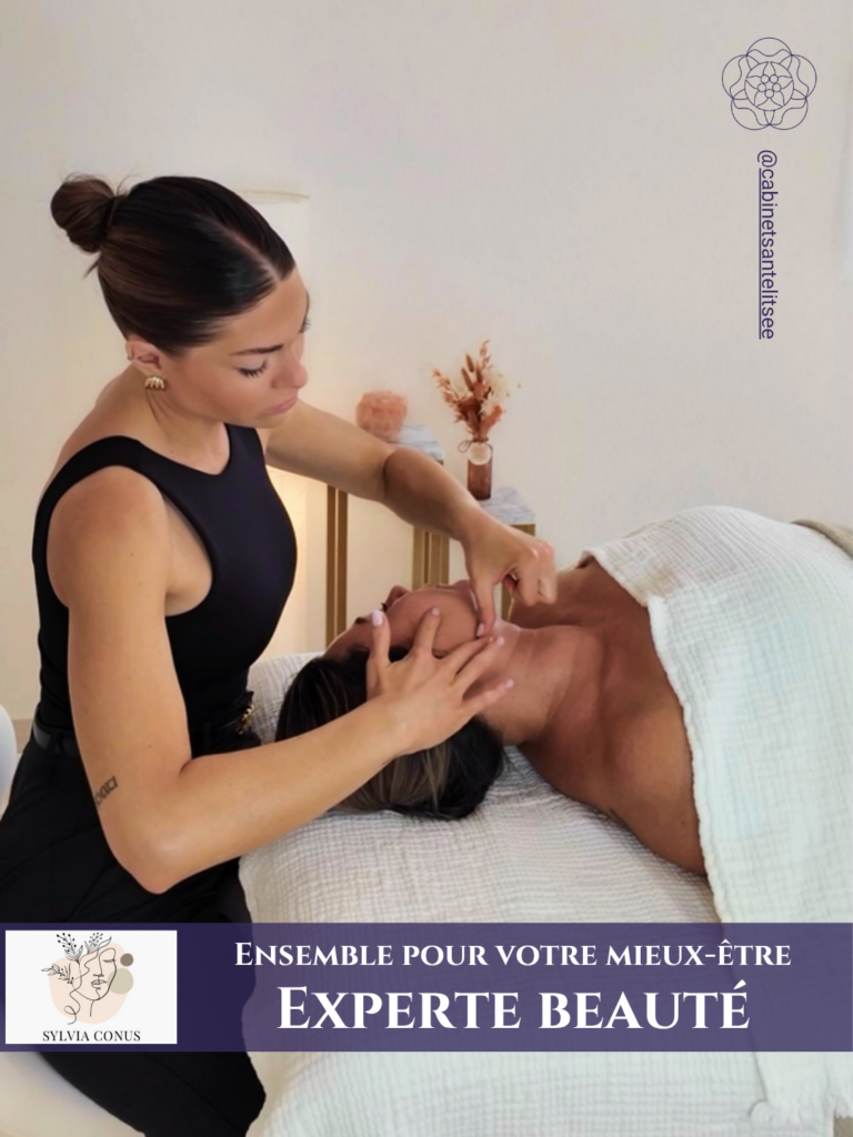 Sylvia Conus faisant un Kobido